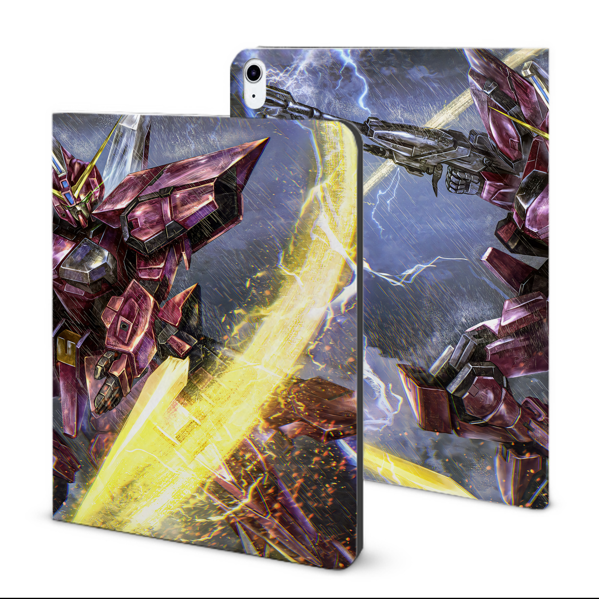 （画像用） 機動戦士ガンダム Mobile Suit Gundam IPad ケース ブック型 PUレザー TPU 耐衝撃 軽量 薄型 ペン収納なし 全面保護 IPad 各モデル対応
